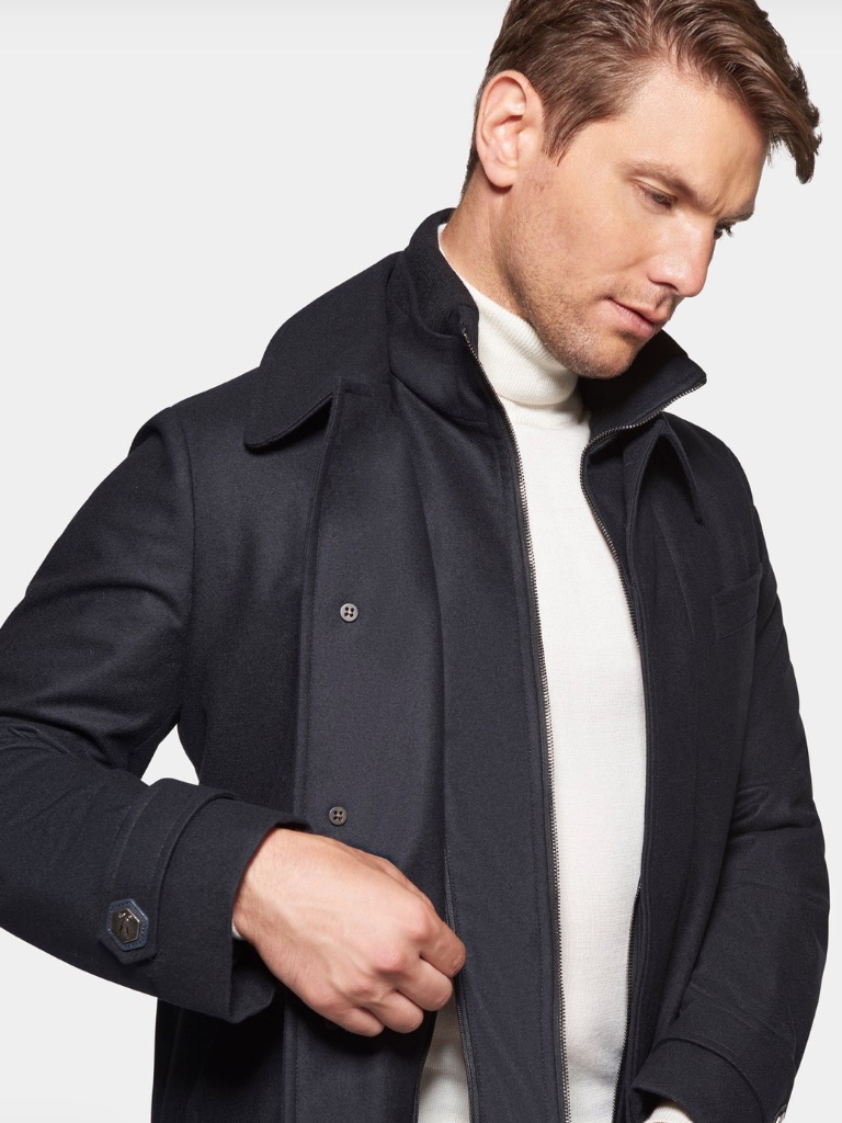 Norwegian Wool Euro Wool Coat | Small, Black — image 3 of 6